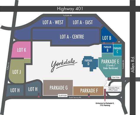 map of yorkdale mall toronto.